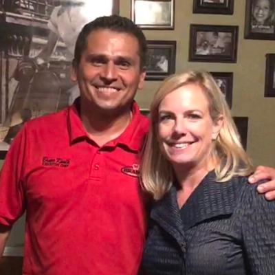 Minister of Internal Affairs of United States dropped by... Lovely lady..