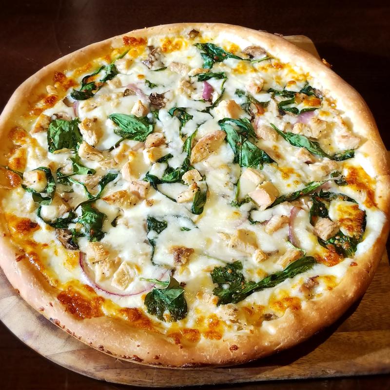 menu item 22 of 79, Chicken Alfredo Pizza