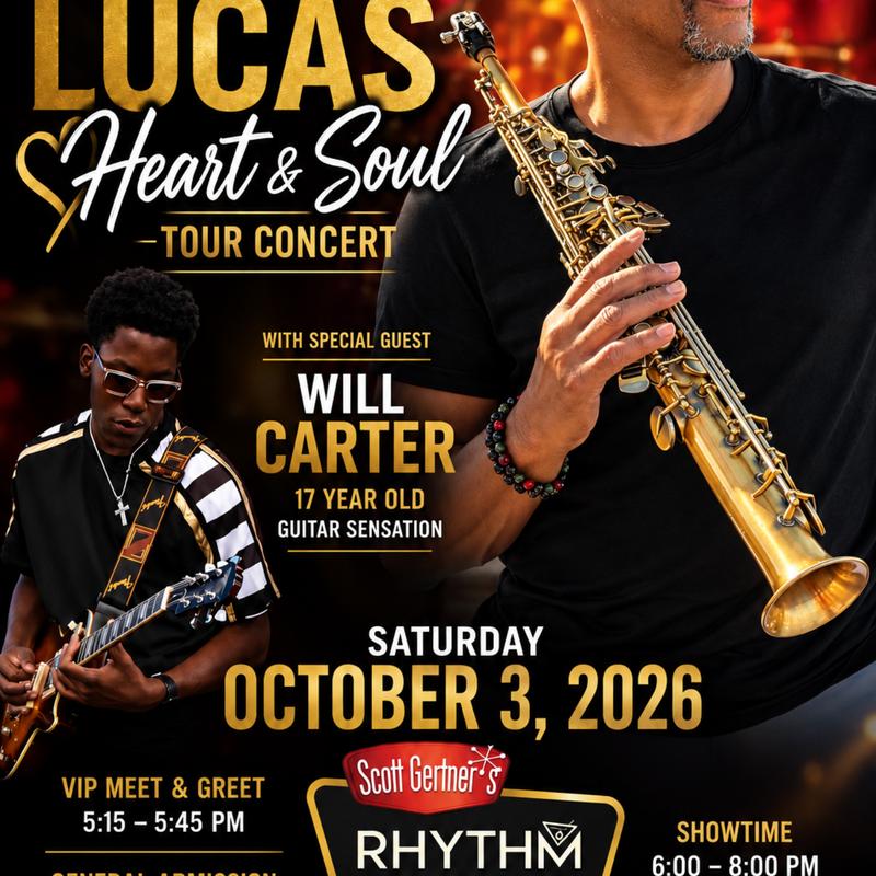 Event image Serente Jazz & Wine Escapes Presents Dee Lucas  Heart & Soul Tour
