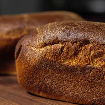 A loaf of bread, close-up.