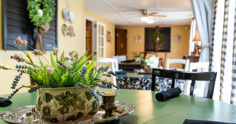 Interior, decorated table