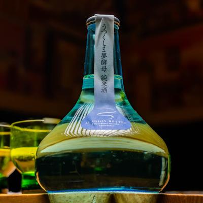 Sake, bottle.