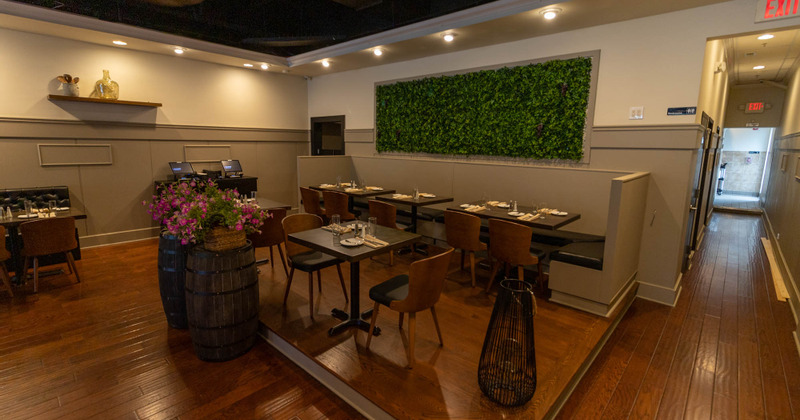 Interior, dining area