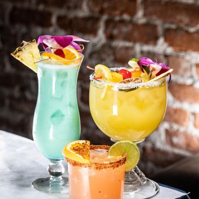 3 Cocktails assorted.