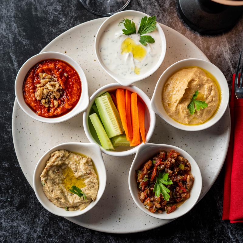 menu item 9 of 23, Mixed Meze (V) (VG)