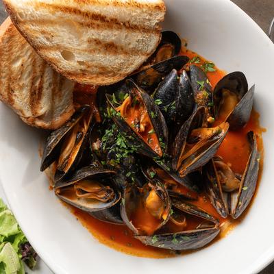 Spicy Mussels.