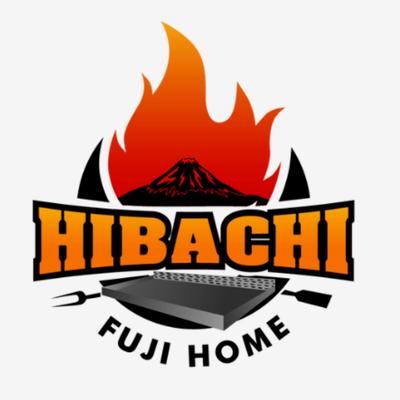 The restaurant's logo featuring a graphic of mount Fuji in flames.