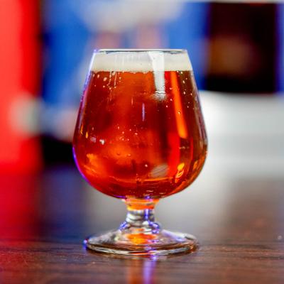 Glass of Kentucky Bourbon Barrel Ale.