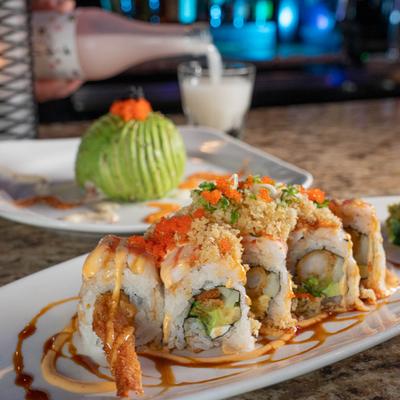 Panko fried shrimp rolls.