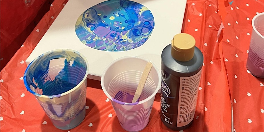 Acrylic Paint Pouring Party!! event photo