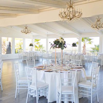 Tables set for guests.