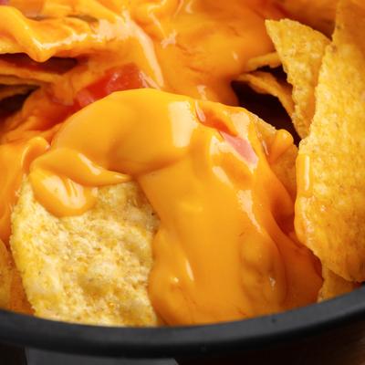 Nachos, closeup.