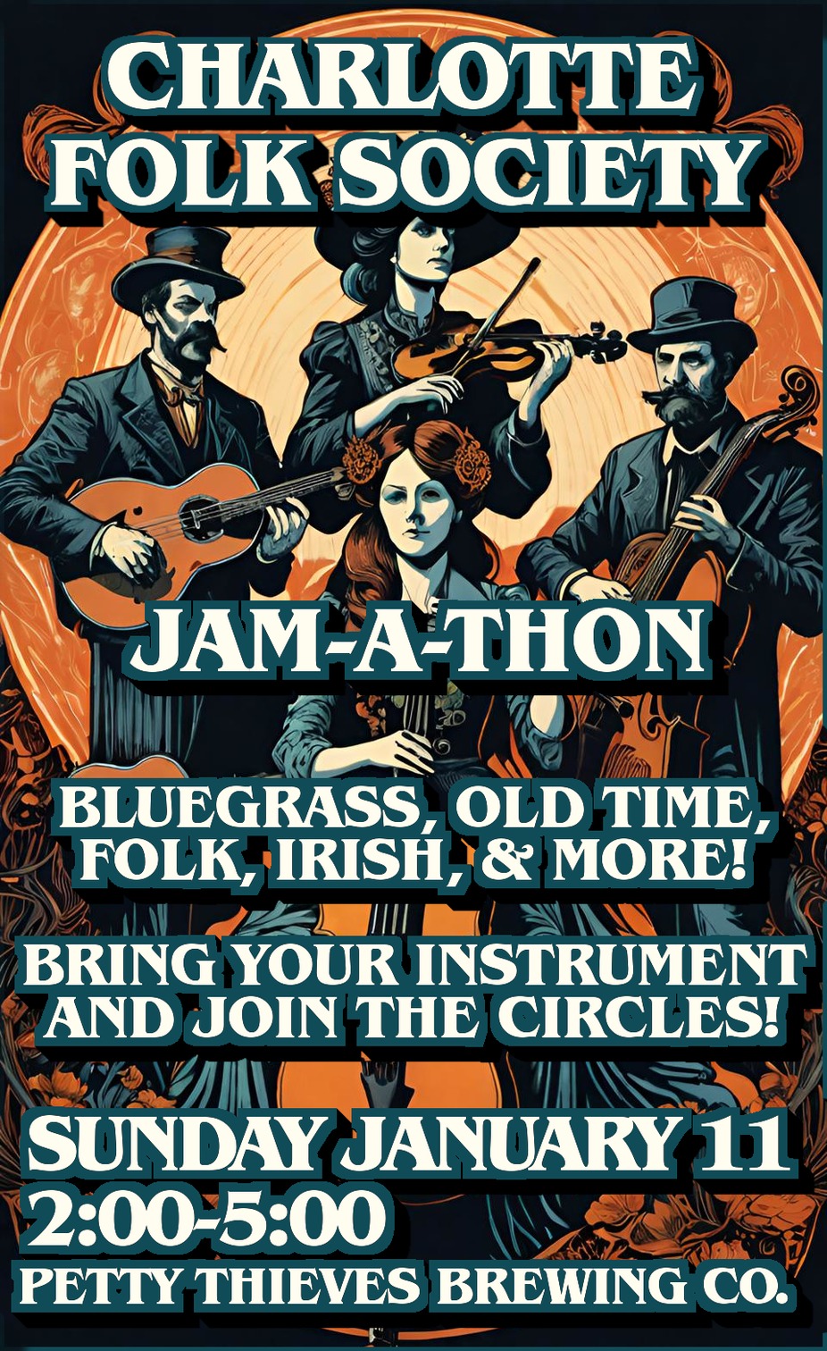 Charlotte Folk Society Mass Jam event photo