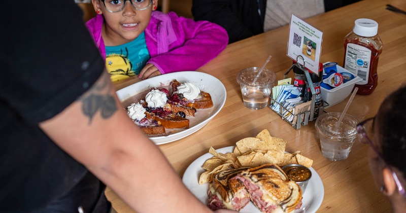 French Toast and Reuben sandwich