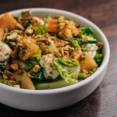 Cucumber Melon Salad.