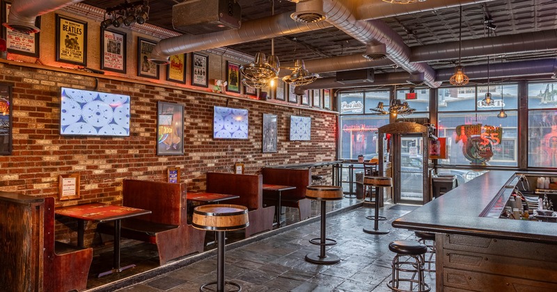 Interior, bar and dining area