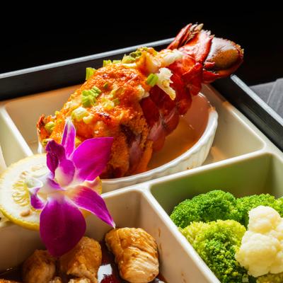Lobster Nippon and filet mignon teriyaki.