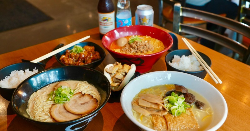 Variety of menu items served on the table