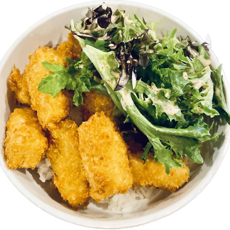 menu item 31 of 46, Fried Panko Tofu Bowl with Steamed Rice