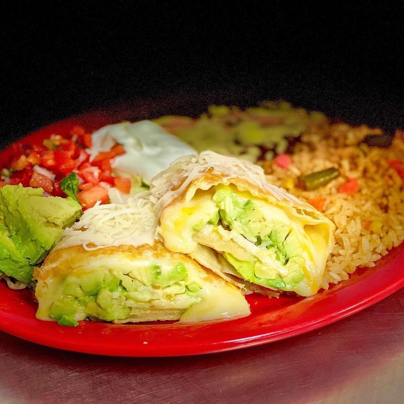 Vegetarian Avocado Chimichanga photo