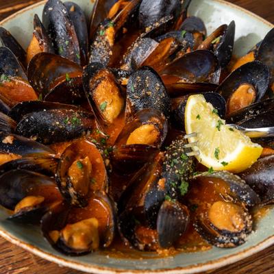 Mussels Pei, close-up.