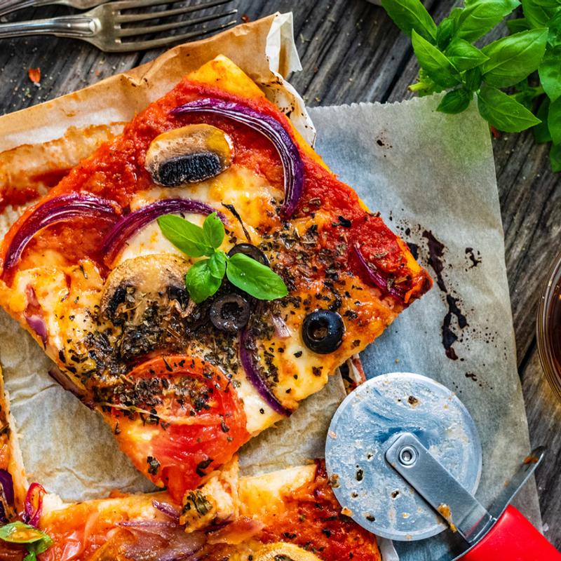 Pizza Margherita Square photo