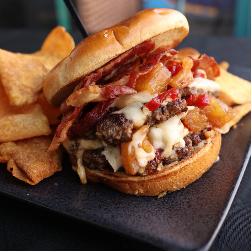 Upside Down Pineapple Burger photo