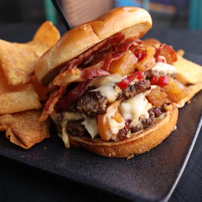 Upside Down Pineapple Burger photo