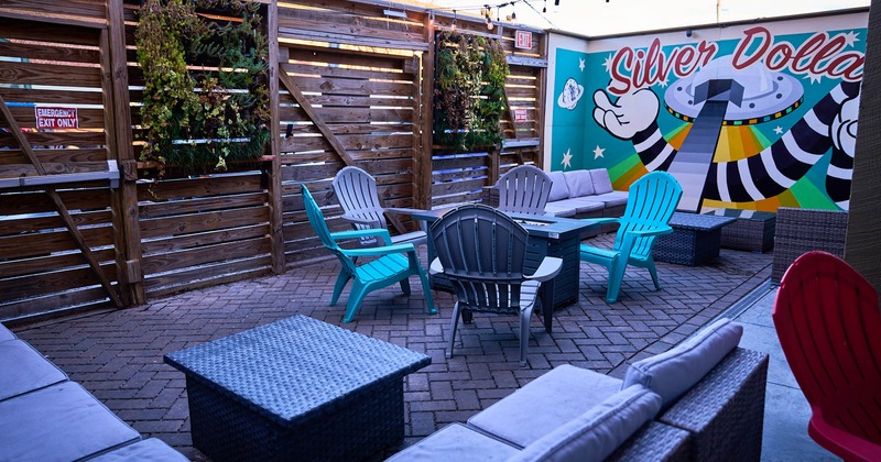 Exterior seating area