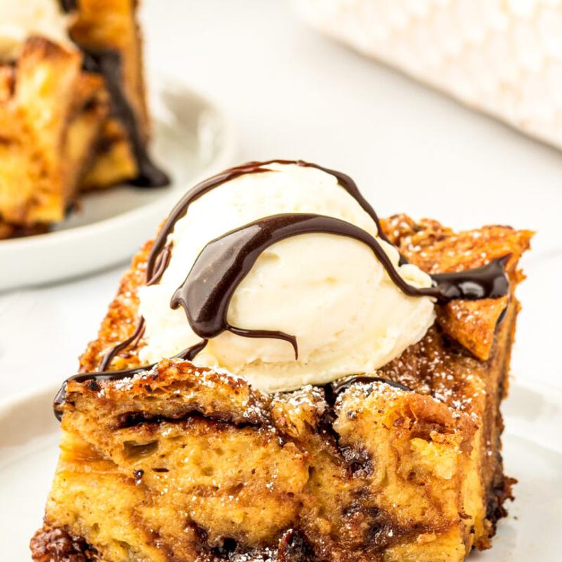 Homemade Croissant Bread Pudding photo