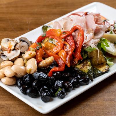 Antipasto plate.