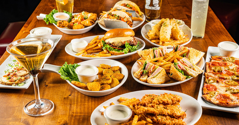 Various dishes and drinks