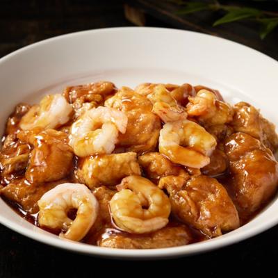 Braised wheat gluten with shrimp photo