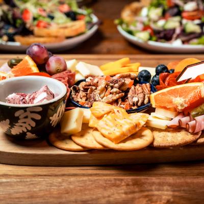 Medium charcuterie, served.