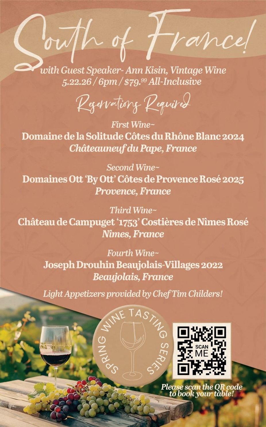 Spring Wine Tasting Series: South of France! event photo