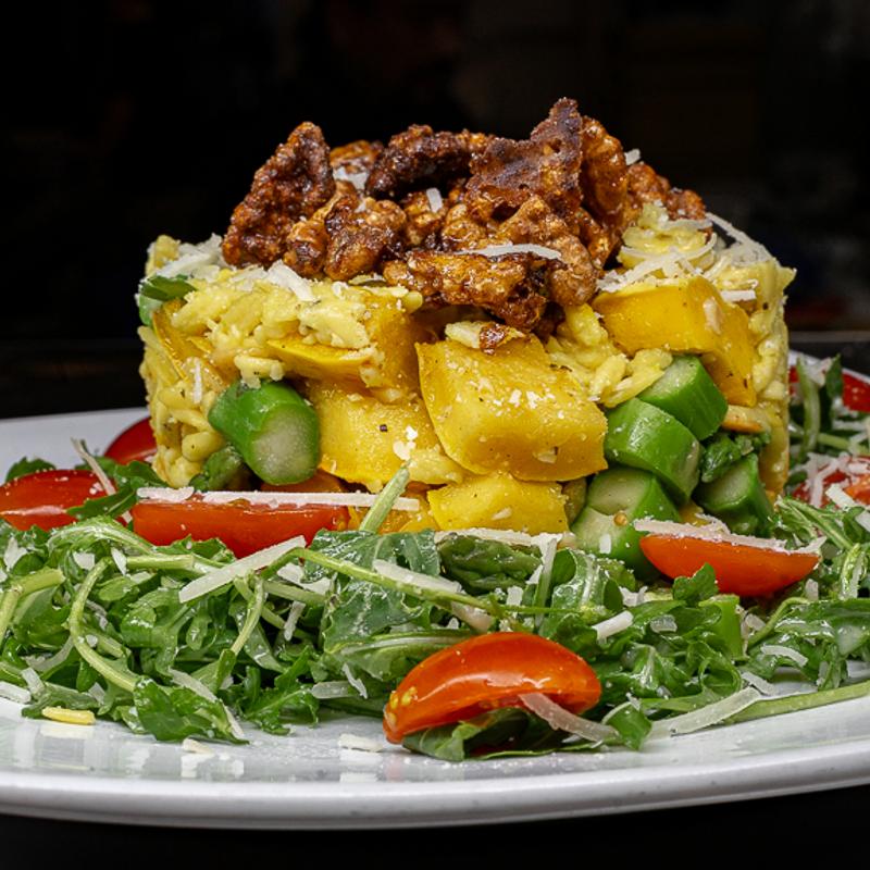 The Mill Steakhouse + Spirits - Asparagus Orzo Salad.