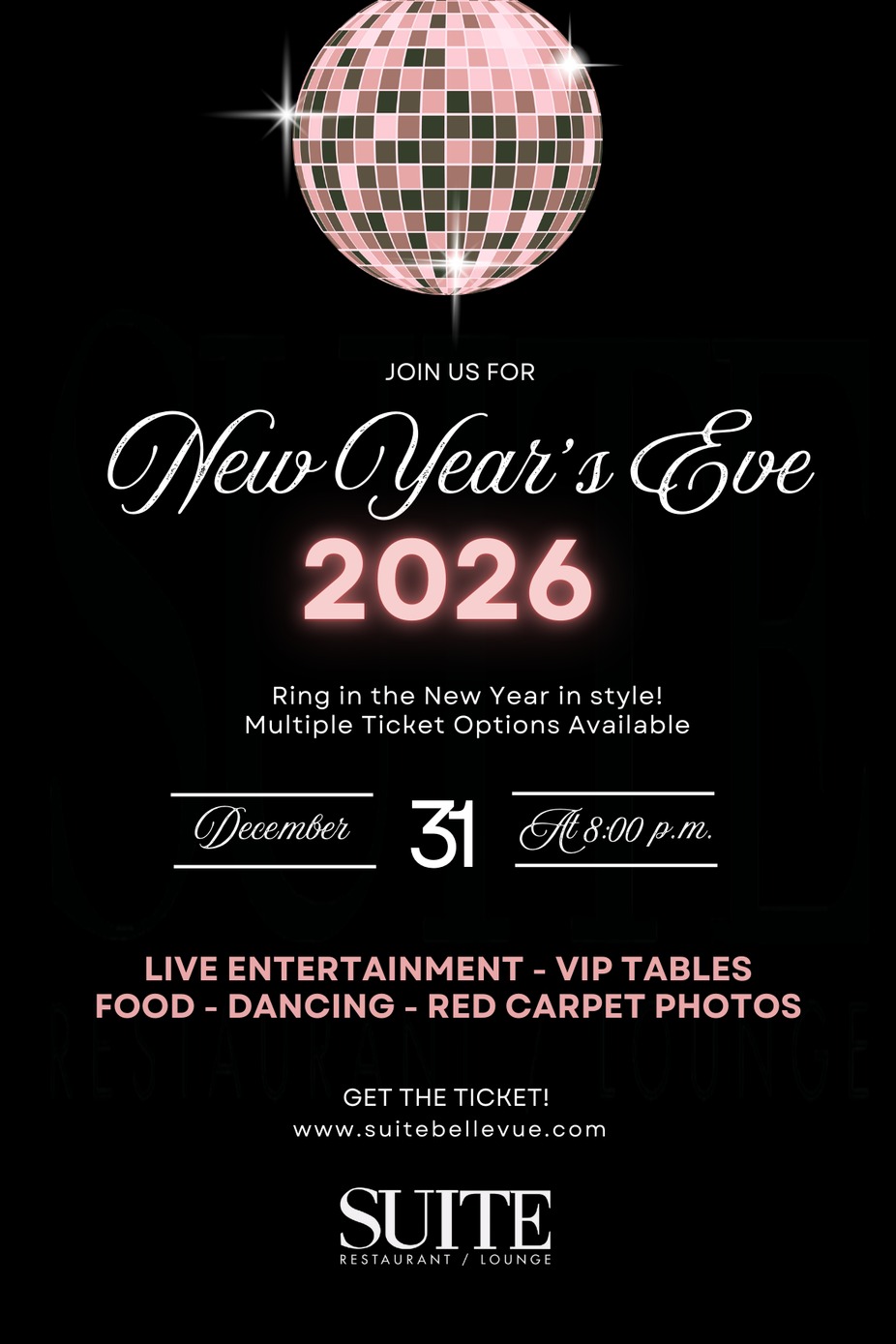 New Year's Eve 2026 - Wintergarden VIP Ticket event photo
