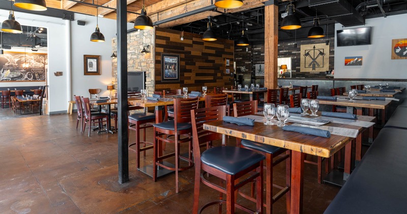 Interior tables ready for guests