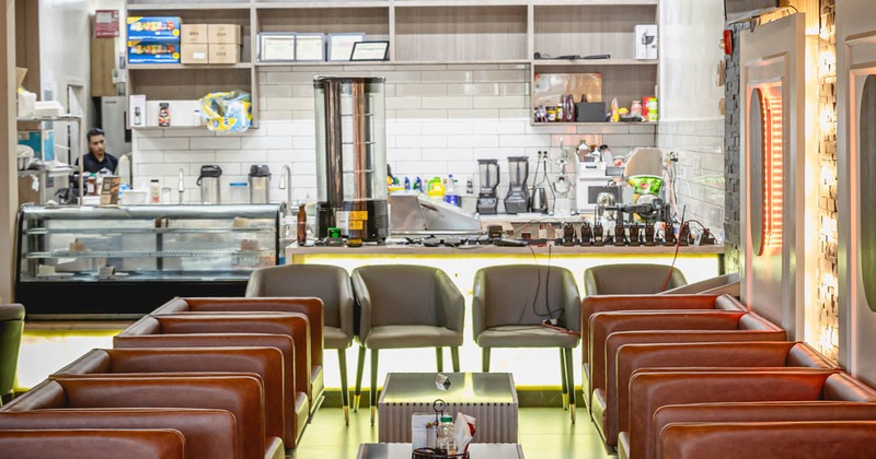 Interior, booth seating