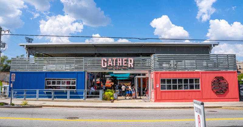 The exterior of Gather GVL