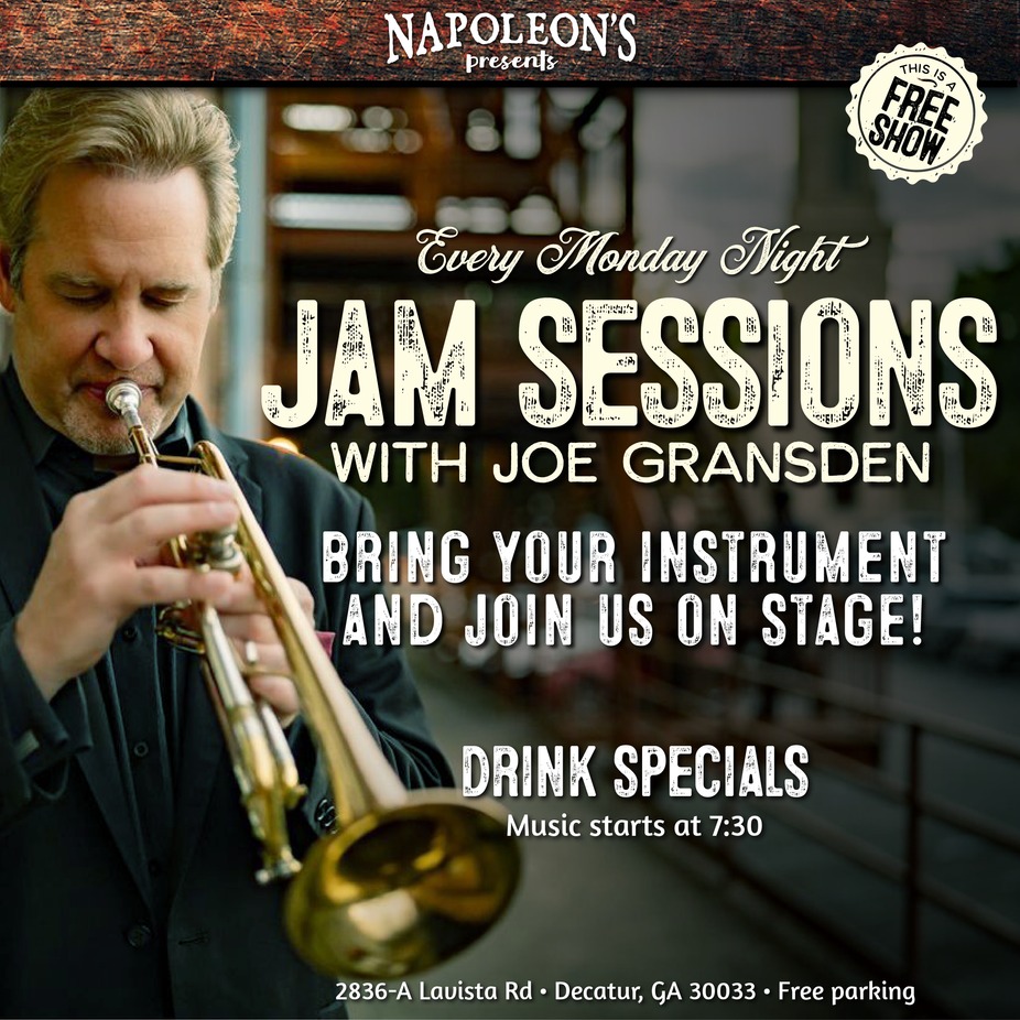 JAM SESSIONS WITH JOE GRANSDEN EVERY MONDAY NIGHT event photo