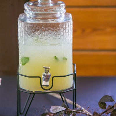 Bottle of limunade closeup