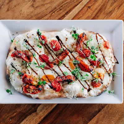 Burrata Romana flatbread.