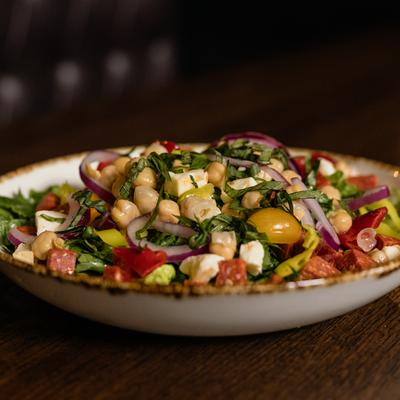 Chickpea salad.