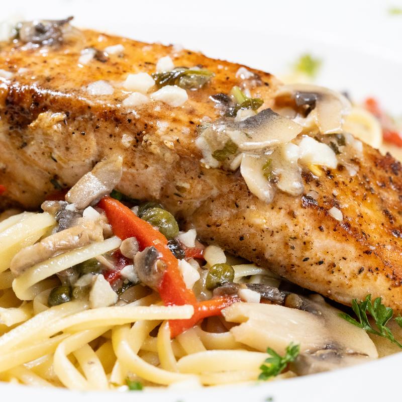 menu item 6 of 28, Salmon Meunière