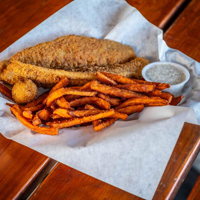 menu item 5 of 9, Fried Catfish Basket