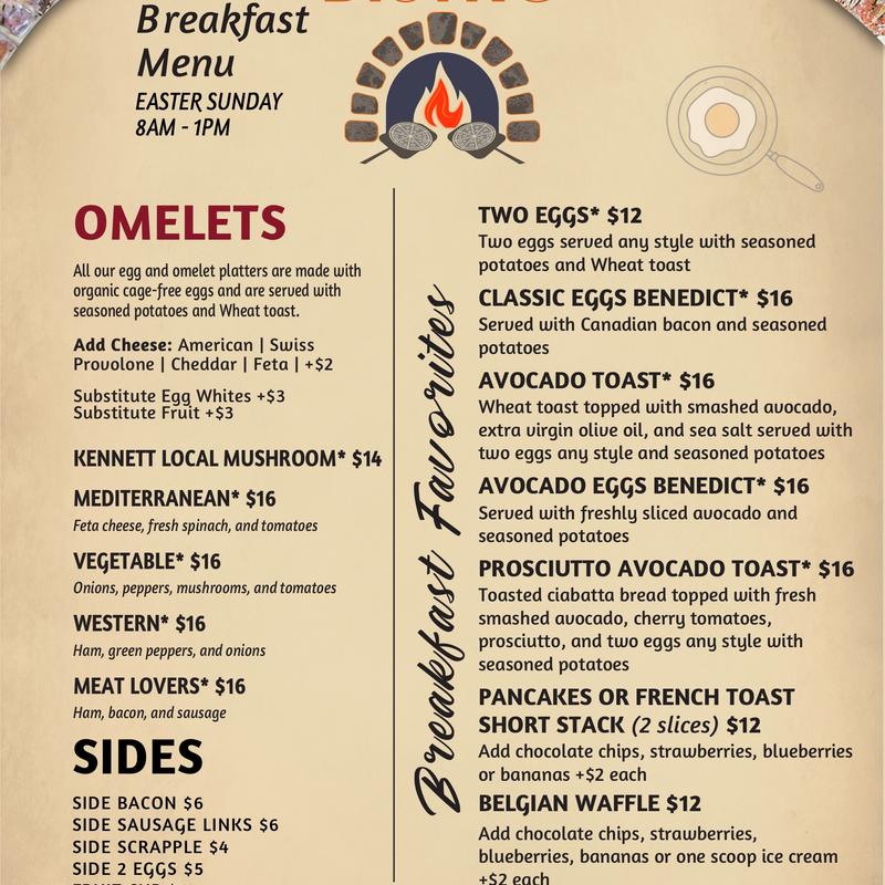 Brunch Limited Menu photo