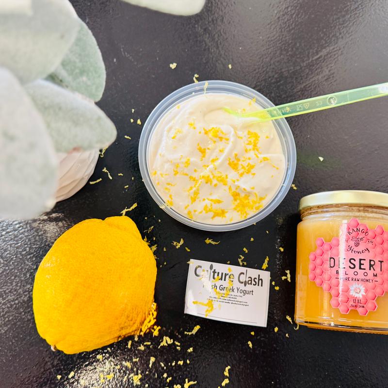 Honey lemon vanilla yogurt photo