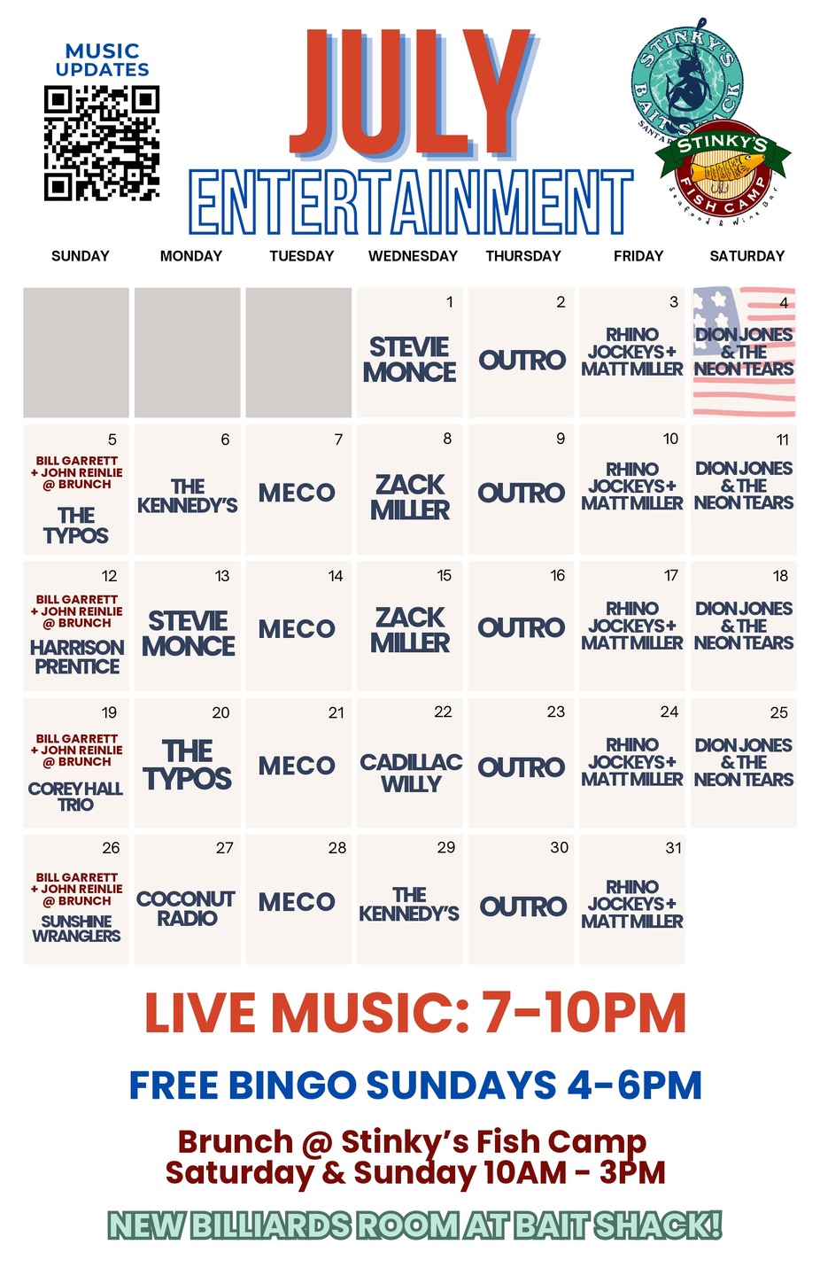 July Music event photo