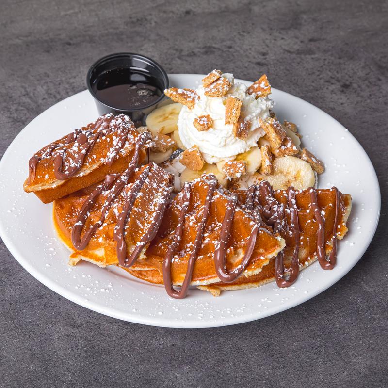 menu item 11 of 111, Banana Nutella S'Mores N' Cream Waffle